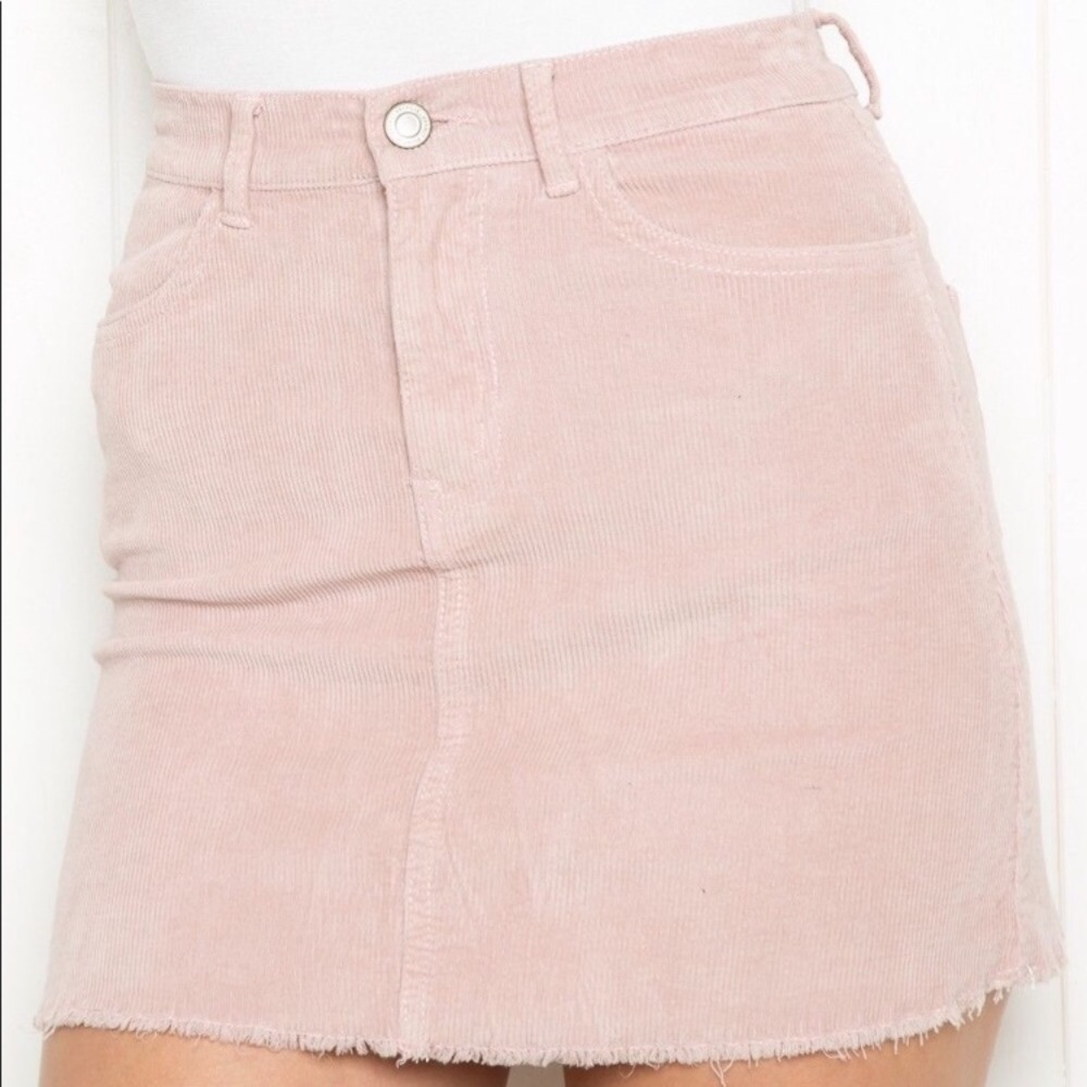 Brandy Melville Pink Corduroy Skirt - Picture 6 of 6